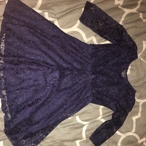 Navy blue lace dress